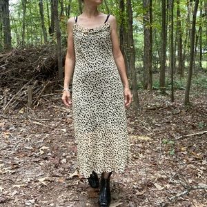 Josie by Natori Leopard Chiffon Slip or Slip Dress